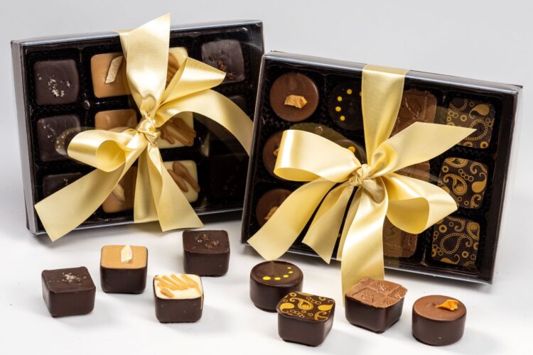 Salted + Spirited Caramels 12-piece boxes